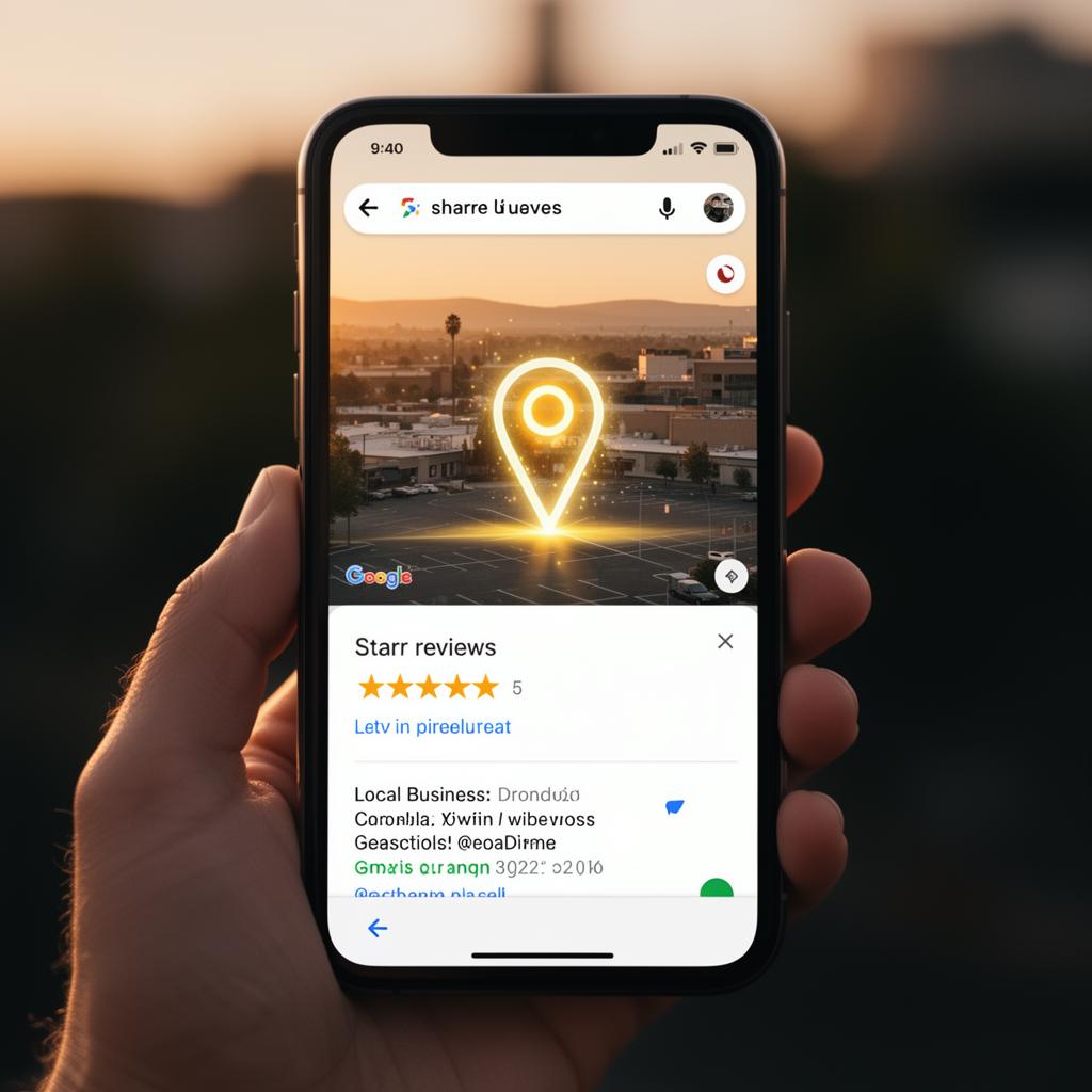 Negócio local no topo do Google Maps